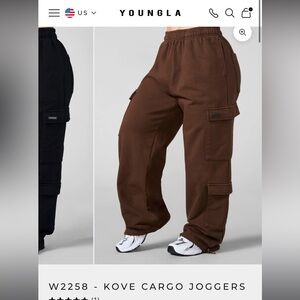 YoungLA Kove Cargo Joggers - Brown. SOLDOUT*